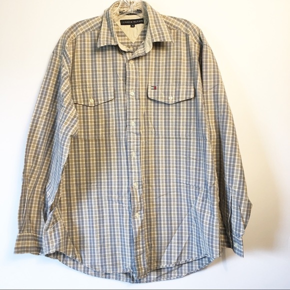TOMMY Hilfiger Mens Shirt Medium - Picture 1 of 4